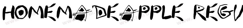 HomemadeApple Regula字体转换